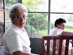 Karen & Mom in Screened Room