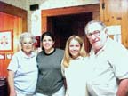Mom, Melissa, Jen & Dad at Karen's House