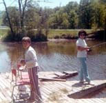 Mom & Rob fishing
