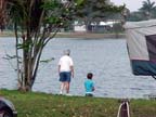 Nana & Connor fishing
