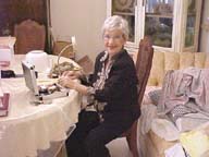 Mom doing her make-up